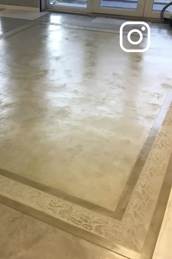 Béton ciré : imitation tapis