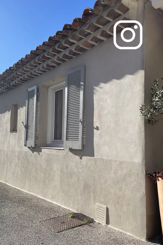 Façade à la chaux bi-ton sur mesure