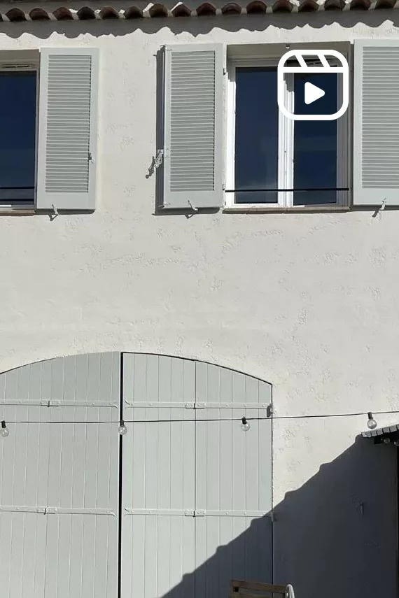 Réfection façade et volets avant / après